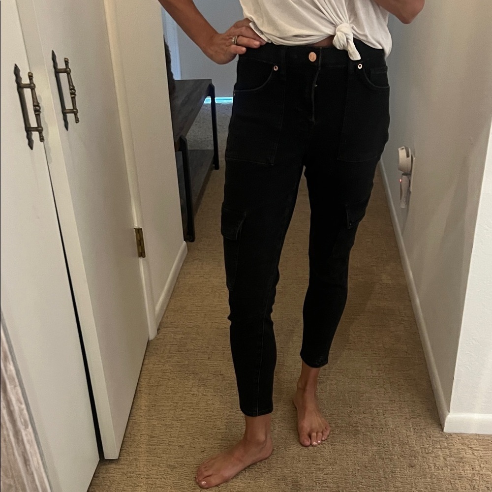 Express Cropped Skinny Cargo Jean -6R